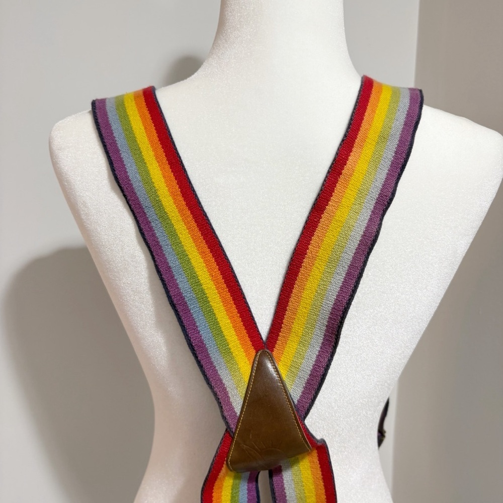 Danbury HIM II Britches Hitchers Rainbow Suspenders One Size Adjustable Bright - Picture 12 of 14